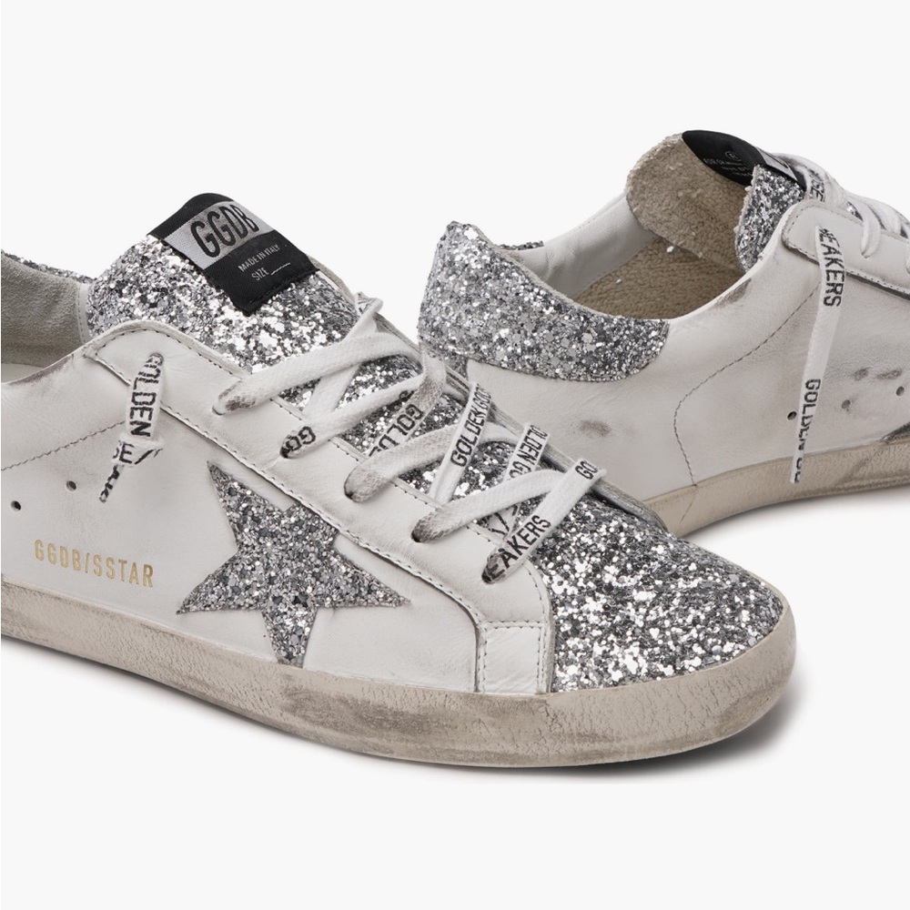 Golden Goose superstar glitter sneakers